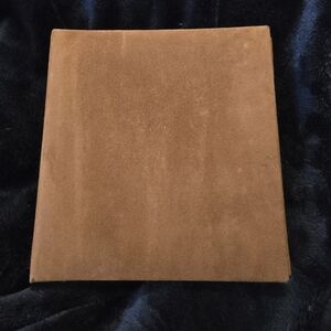 Vintage Brown Faux Suede Address Telephone Book Un-used 6x6
